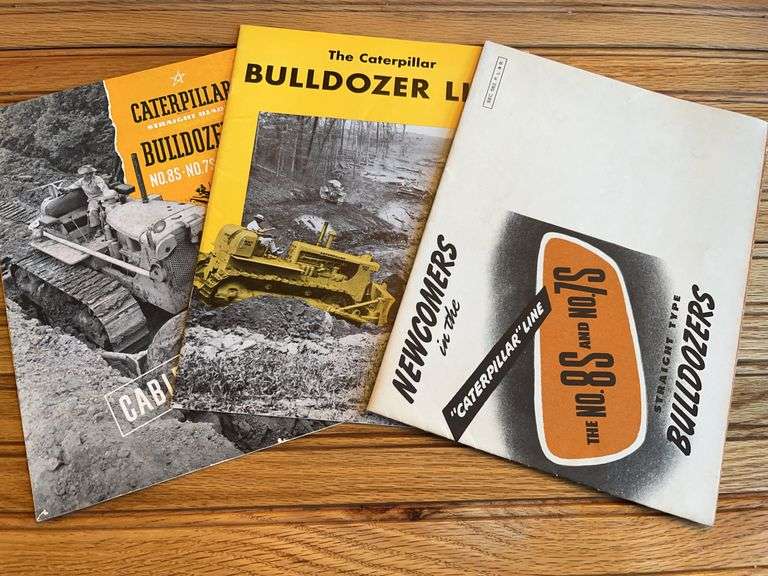 (3) Caterpillar Bulldozer Sales Literature image