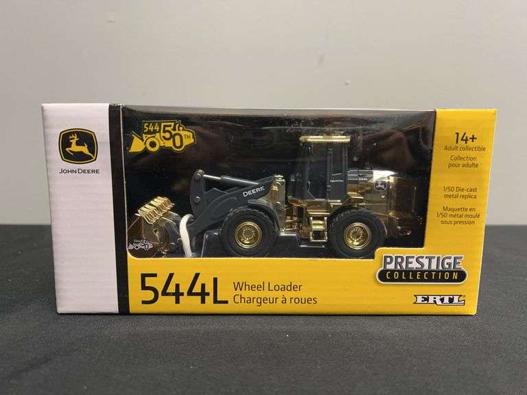 1/50 John Deere 544L Wheel Loader Gold Prestige NIB Ertl image
