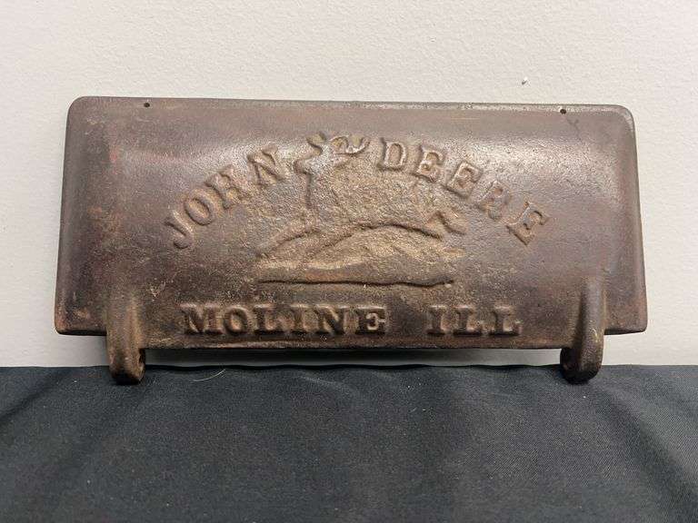 John Deere Cast Iron Toolbox Lid image