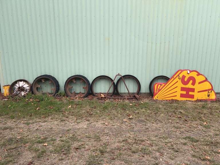 Wheels and Partial Shell Sign image