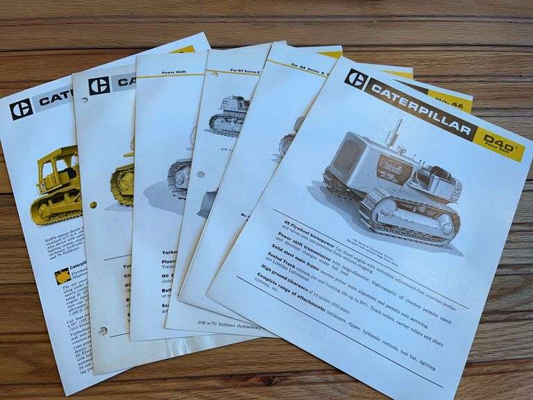 (6) Caterpillar Crawler Spec Sheets image