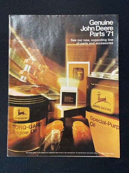 1971 John Deere Genuine Parts Catalog image