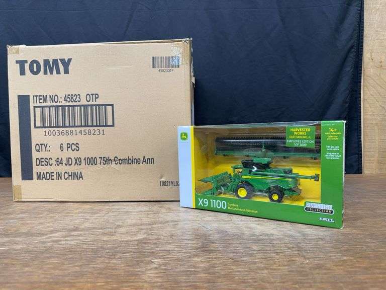 (6) 1/64 John Deere X9 1100 Combine Harvester Works Prestige NIB Ertl image