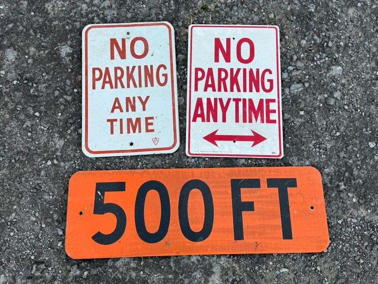 (3) No Parking + 500 Ft SST Signs image