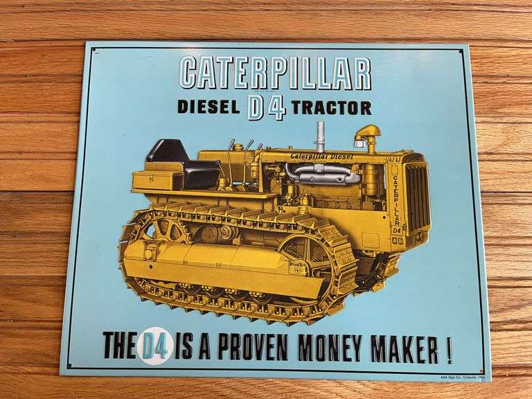 Caterpillar D4 Crawler SST Sign image