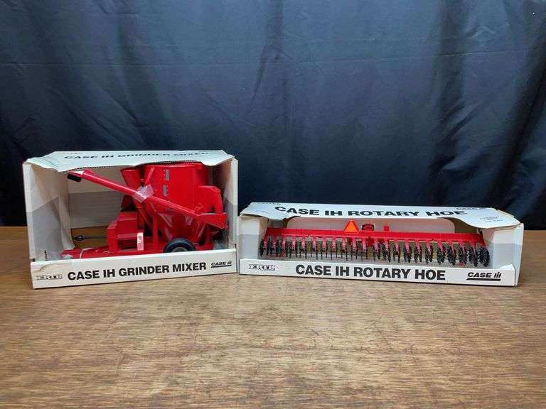 (2) 1/16 Case-IH Rotary Hoe + Mixer NIB Ertl image