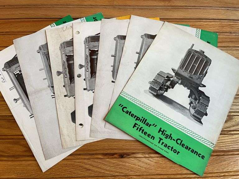 (7) Caterpillar Crawler Spec Sheets image