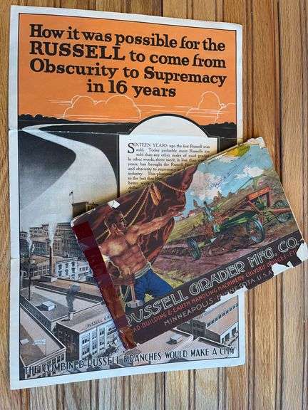 (2) Russell Grader Sales Mfg. Co. Sales Literature image