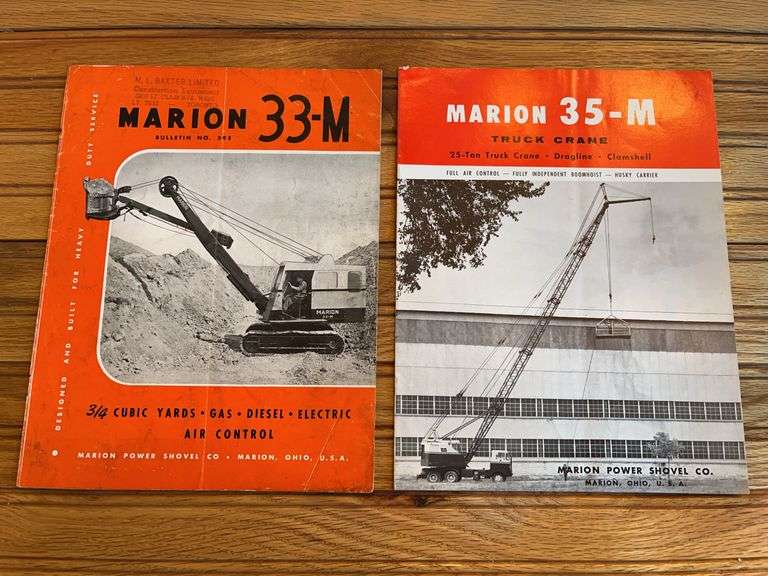 (2) Marion Power Shovel Sales Literature image