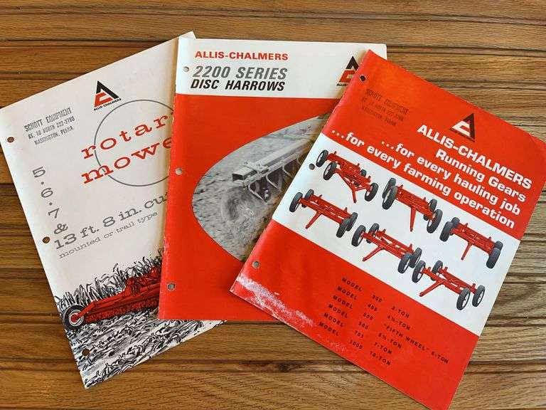 (3) Allis-Chalmers Implement Sales Literature image