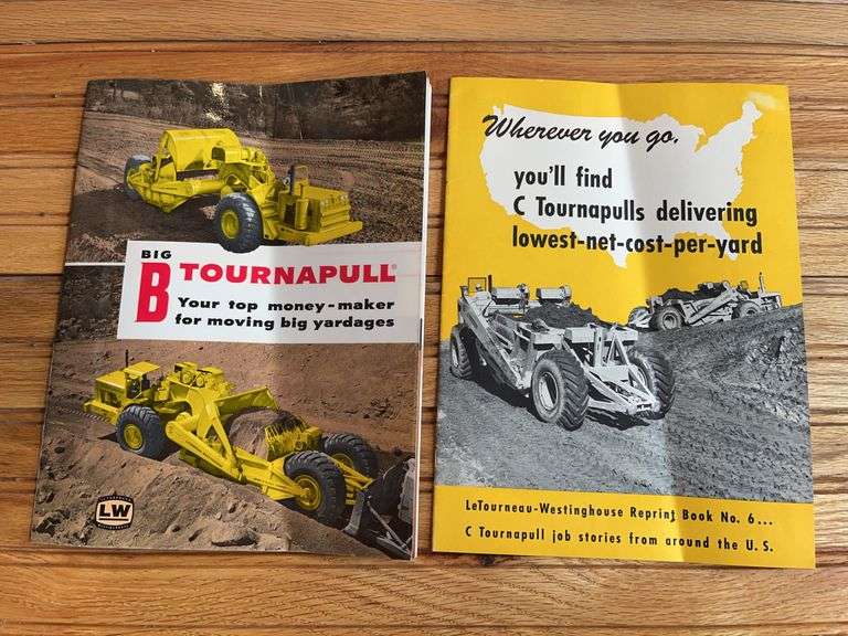 (2) Le Tourneau Westinghouse Scraper Sales Literature image