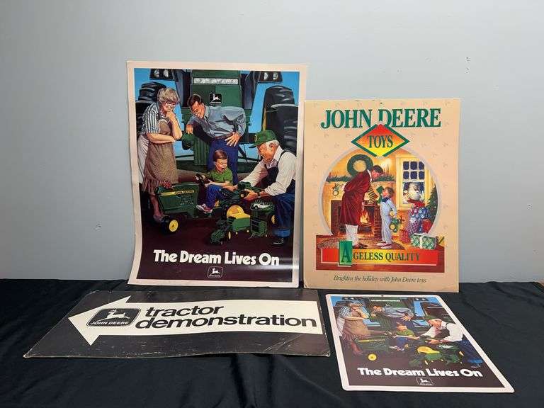 (4) John Deere Sign + Posters image