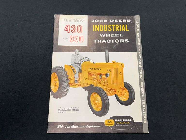 1958 John Deere 430 + 300 Industrial Tractor Sales Literature image