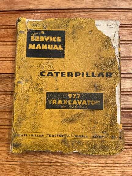 Caterpillar 977 Traccavator Service Manual image