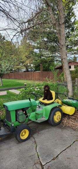 1969 John Deere 110 w/ Blade, Deck, & Tiller image