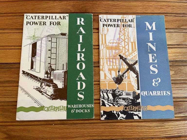 (2) Caterpillaar Railroads + Mines Sales Literature image