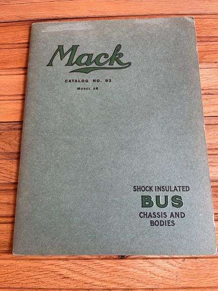 1925 Mack Bus Chassis + Bodies Catalog image