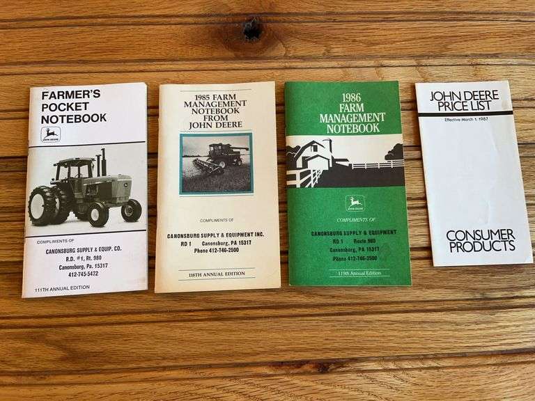 (4) John Deere Pocket Notebooks + Price List image
