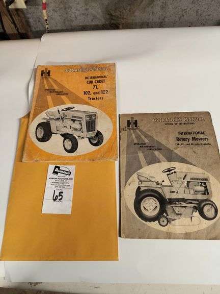Cub 122 Tractor & Mower Deck Owner's Manuals image