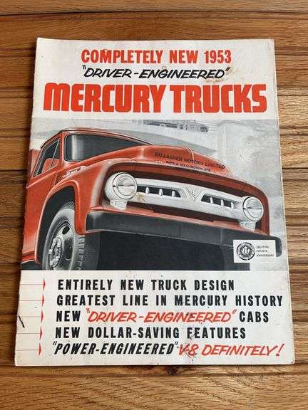 1953 Mercury Truck Sales Literature image