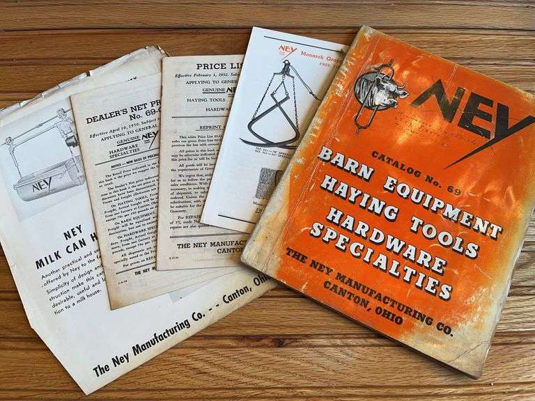 (5) Ney Mfg. Co. Catalog + Sales Litertature image