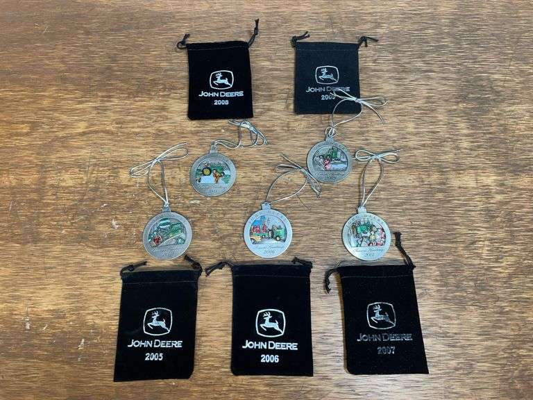 (5) John Deere Pewter Ornaments image