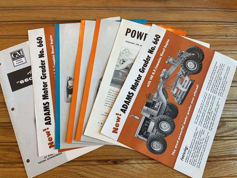 (7) Adams Motor Grader Sales Literature image