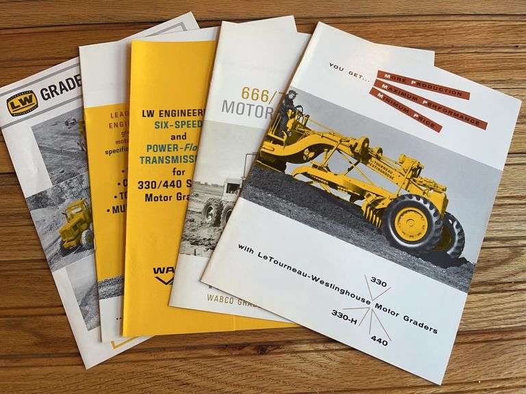 (5) Le Tourneau Westinghouse Motor Grader Sales Literature image