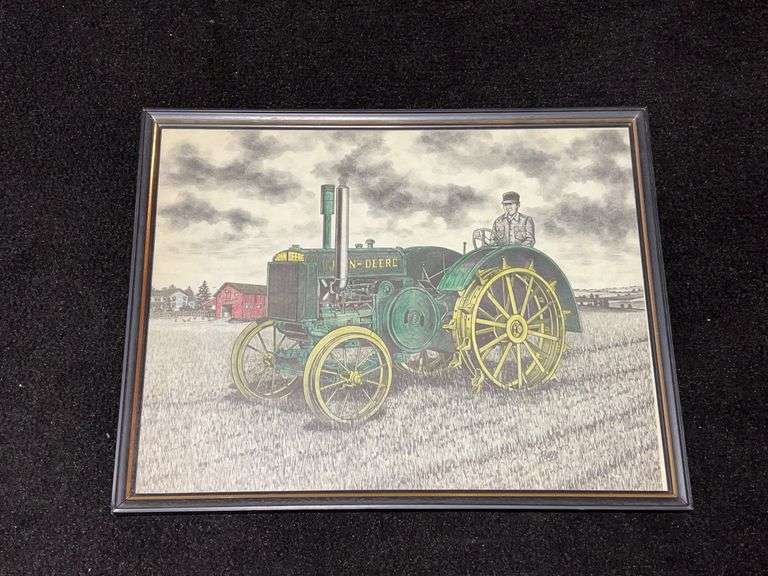 John Deere Tractor Print image