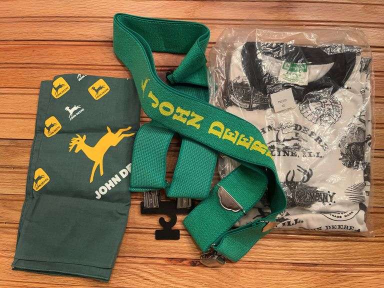 (3) John Deere Suspenders, Shirt + Handkerchief image