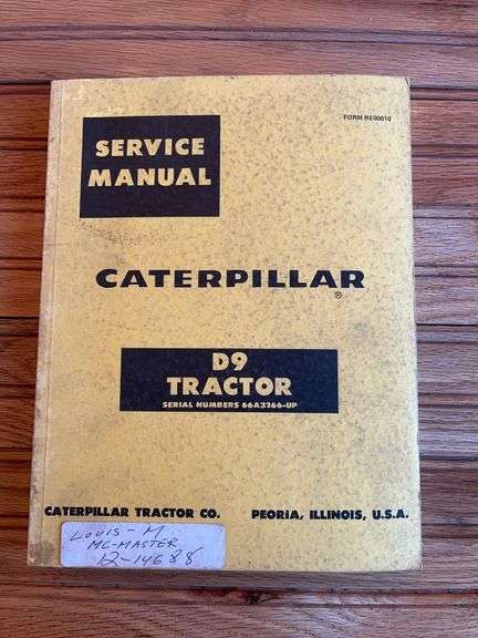 Caterpillar D9 Crawler Service Manual image