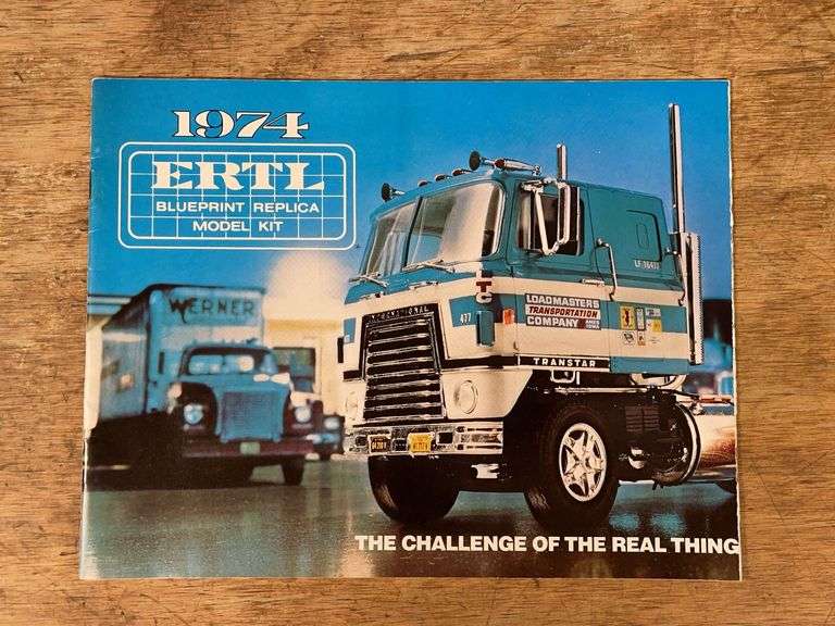 1974 Ertl Blueprint Replica Model Kits Catalog image