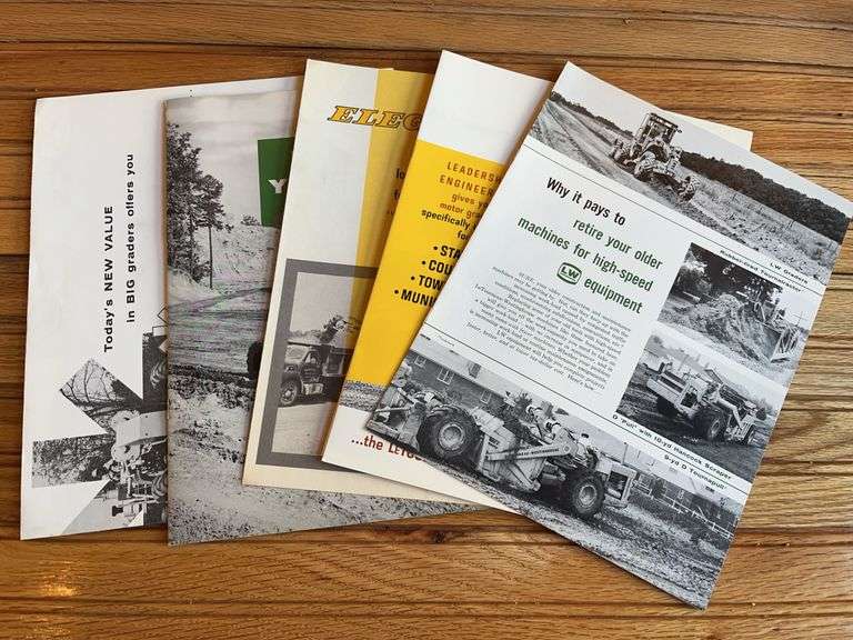 (6) Le Tourneau Westinghouse Motor Grader Sales Literature image