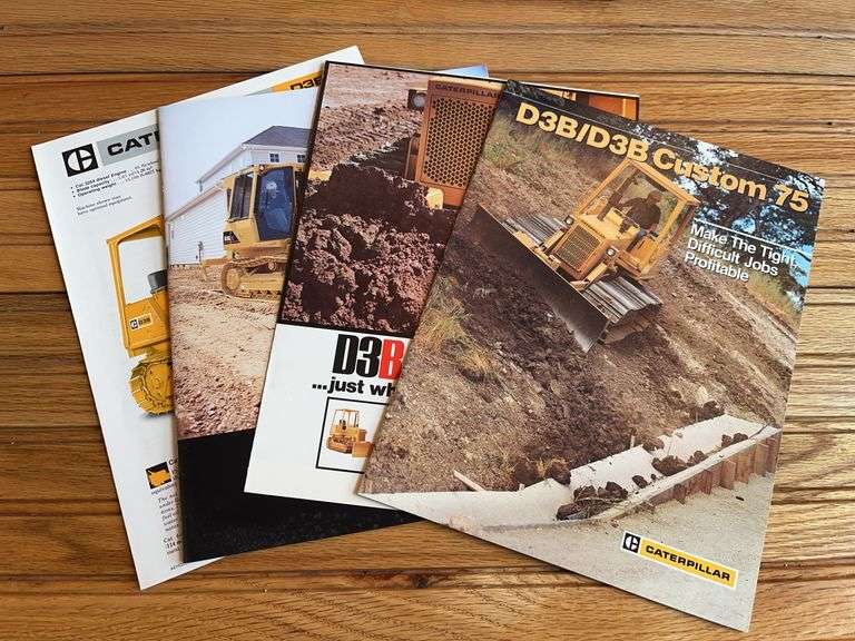 (4) Caterpillar D3 Crawler Sales Literature image