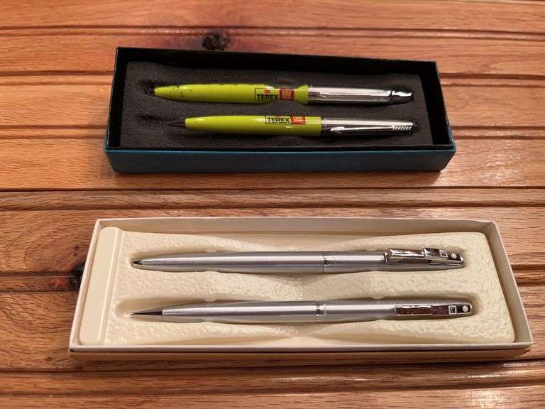 (2) Terex Pen + Pencil Sets NIB image