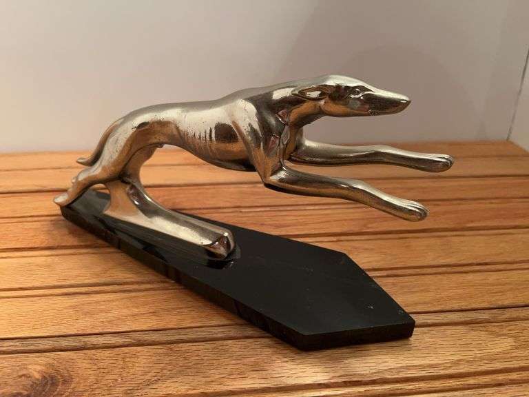 Greyhound Hood Ornament On Base image