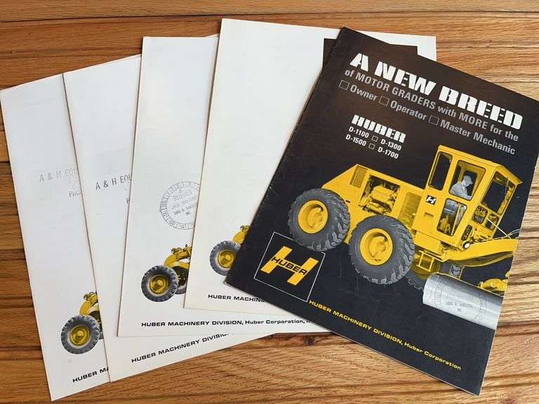 (5) Huber Motor Grader Sales Literature image