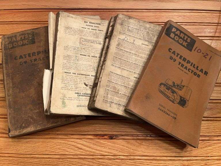 (4) Caterpillar D9 Crawler Manuals image