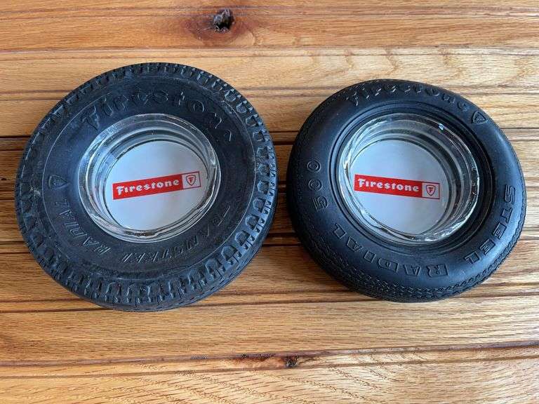 (2) Firestone Tire Ashtrays image