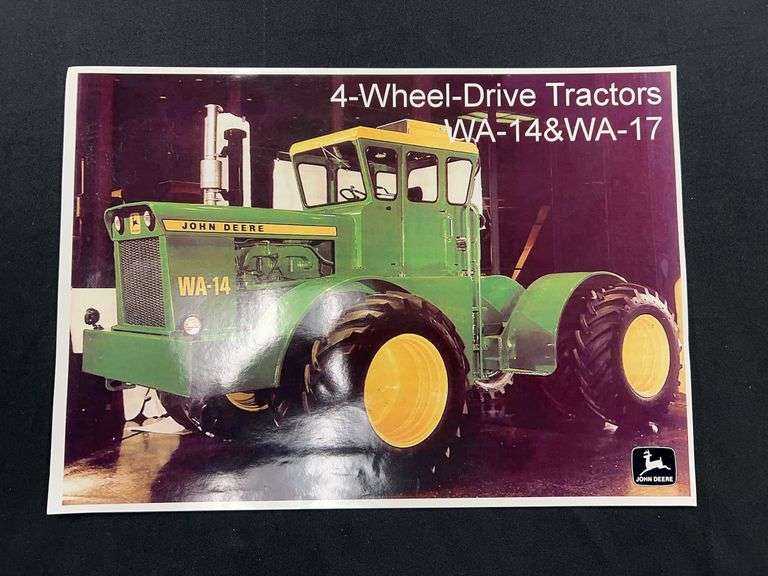 1969 John Deere WA-14 & WA-17 Tractor Spec Sheet image