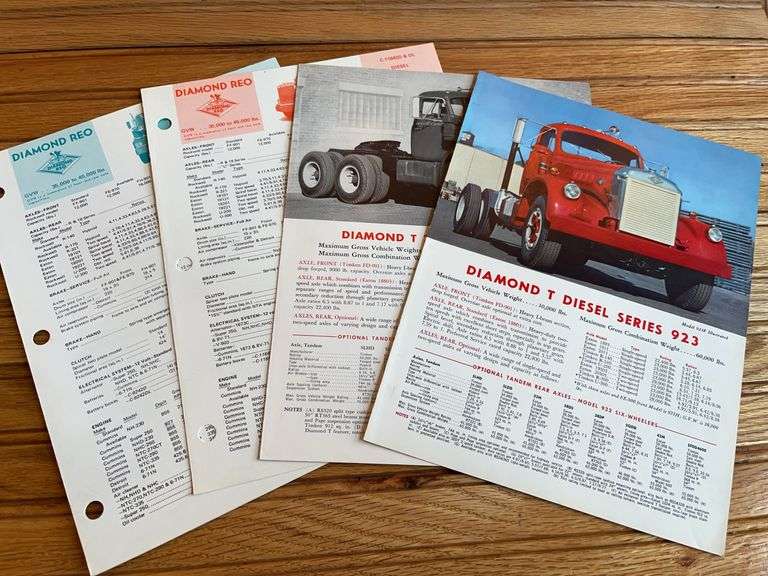 (4) Diamond T + Diamond Reo Truck Sales Literature image