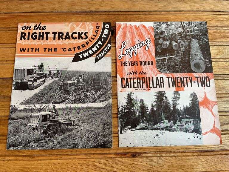 (2) Caterpillar Twenty-Two Crawler Sales Literature image