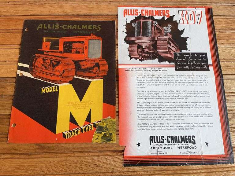 (2) Allis-Chalmers Crawler Sales Literature image
