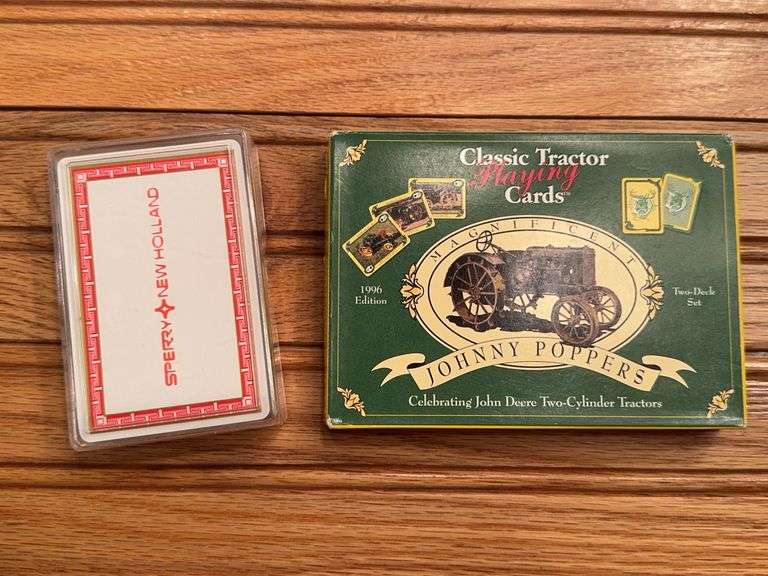 (2) Sperry New Holland + Classic Tractor Playing Cards image