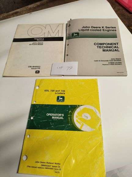 (3) John Deere Attachments & Engines Manuals image