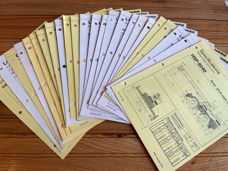 (25) Link-Belt Spec Sheets image