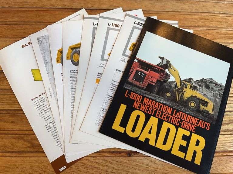 (9) Marathon Le Tourneau Wheel Loader Sales Literature image