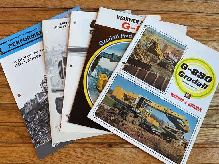 (6) Warner & Swasey Gradall Sales Literature image