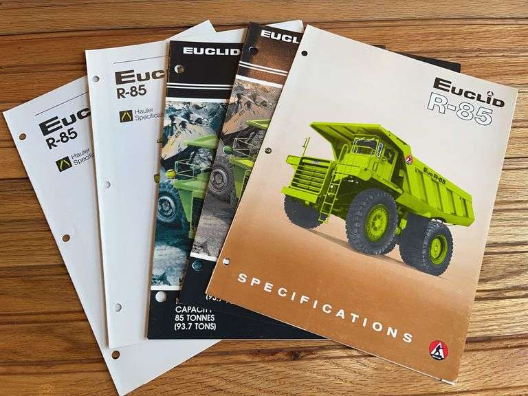(5) Euclid R-85 Truck Sales Literature image