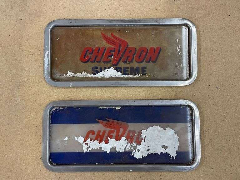 (2) Chevron Glass Panels and Frames image